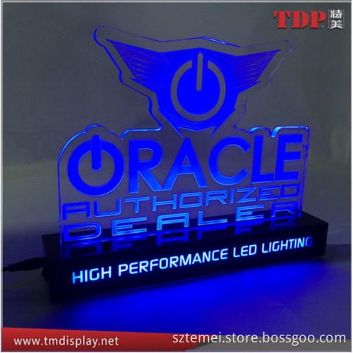 12v led edge lit sign bases customized hot selling acrylic LED lighted edge lit sign base for acrylic